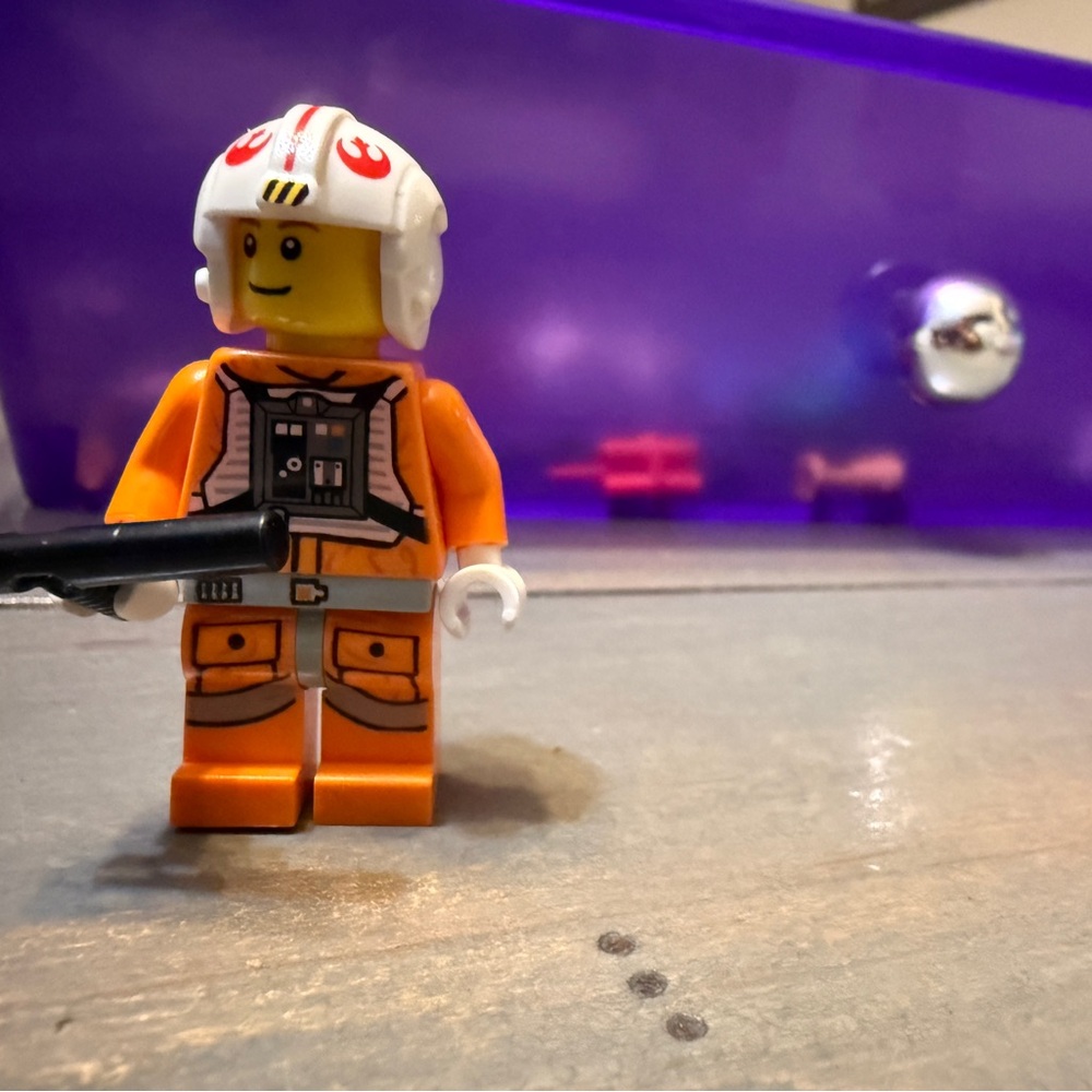 Orange Pilot Minifigure Toy